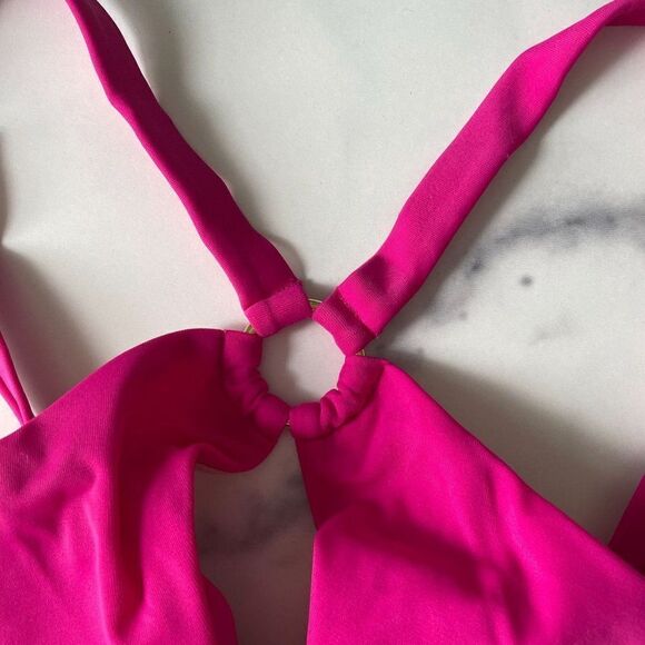 L'Agent by Agent Provocateur Adrina Underwire Cut Out Bikini Top Pink Small - Picture 6 of 8